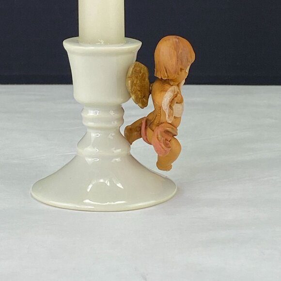 Vintage RR Roman O Holy Night Candlestick with Cherub Angel - Picture 5 of 10